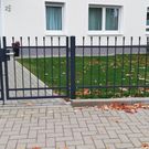 Ziergitter Senkrechtstäbe mit Kugel anthrazit 