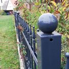 Ziergitter Senkrechtstaebe mit Spitze anthrazit 