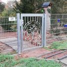 Ziergittertuer Ornament verzinkt 