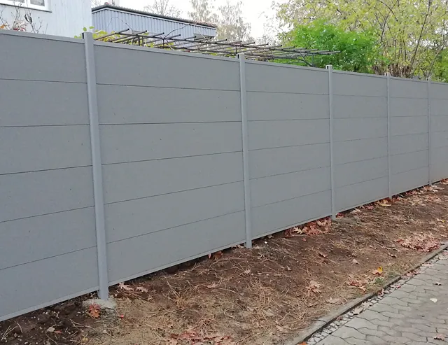 Sichtschutz WPC grau