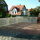 Ziergitter weiß senkrecht